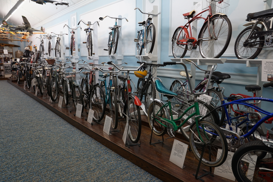 Bicycles inside Deke Slayton Memorial Space and Bike Museum