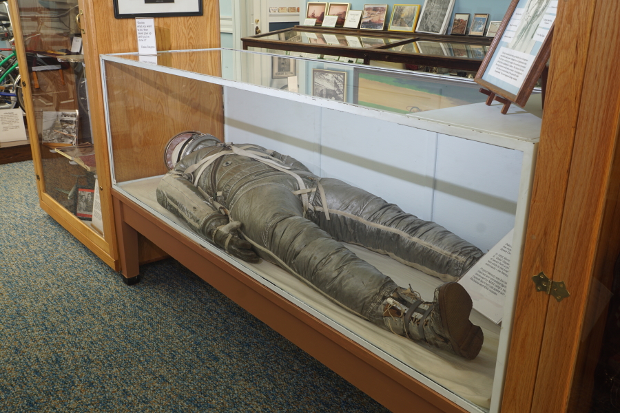 Slayton's Mercury Suit at Deke Slayton Memorial Space and Bike Museum