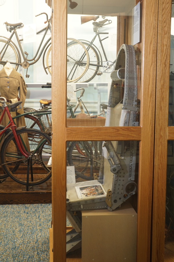 Apollo Crew Couch at Deke Slayton Memorial Space and Bike Museum