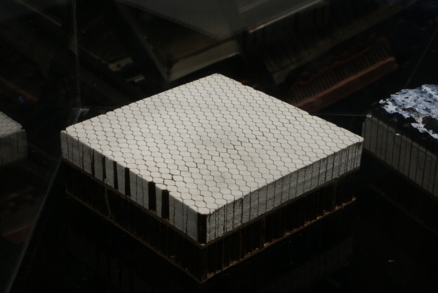 Virgin, unablated Gemini Heatshield Samples (Pre-Renovation) at St. Louis Science Center