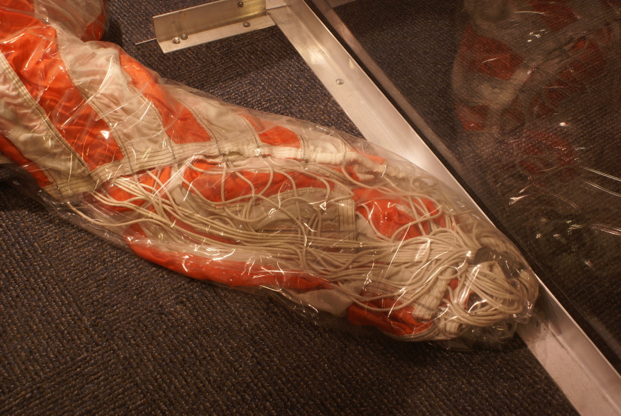 Suspension lines on Mercury Main Parachute at St. Louis Science Center