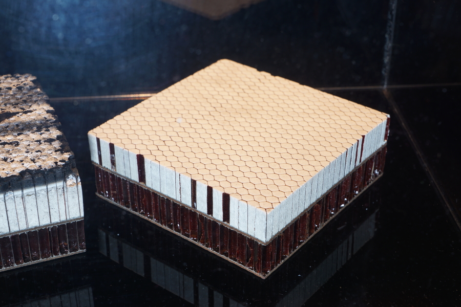 Virgin, unablated Gemini Heatshield Samples at St. Louis Science Center