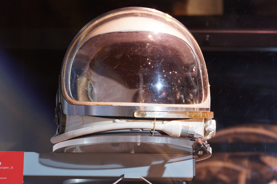 Cooper Mercury Suit helmet at St. Louis Science Center