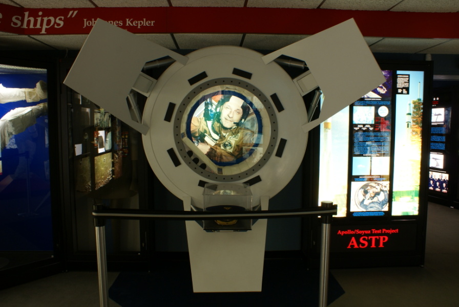 ASTP Docking Module Display at Stafford Air & Space Museum
