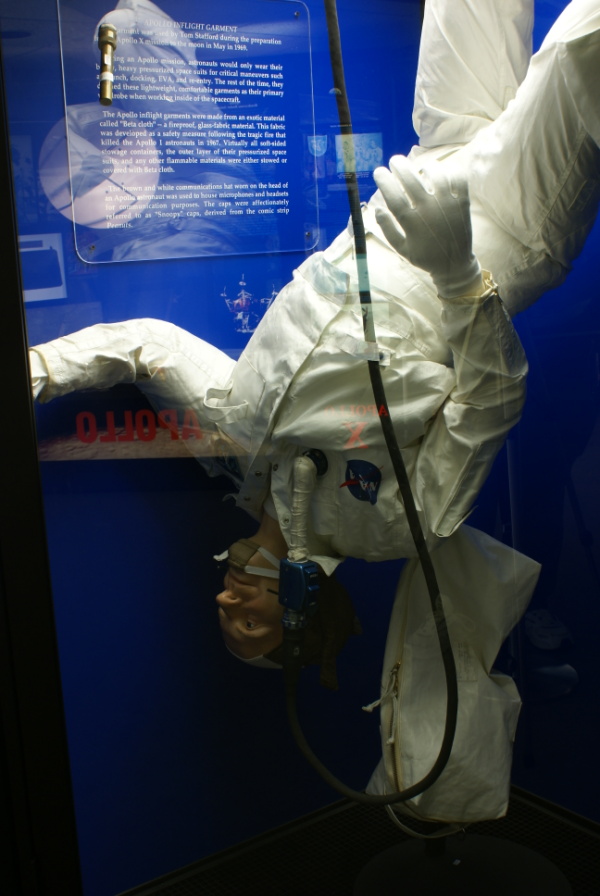 Stafford's Apollo 10 Inflight Coverall Garment (ICG) jacket at Stafford Air & Space Museum