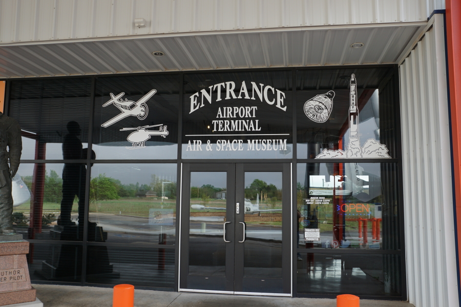 Stafford Air & Space Museum's main entrance.