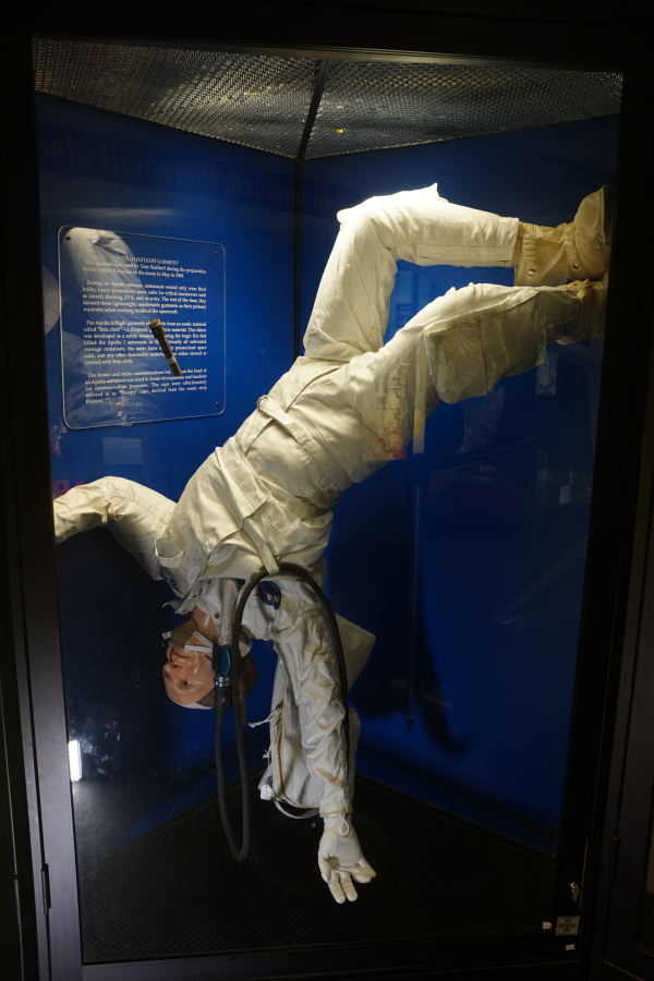 Stafford's Apollo 10 Inflight Coverall Garment (ICG) at Stafford Air & Space Museum