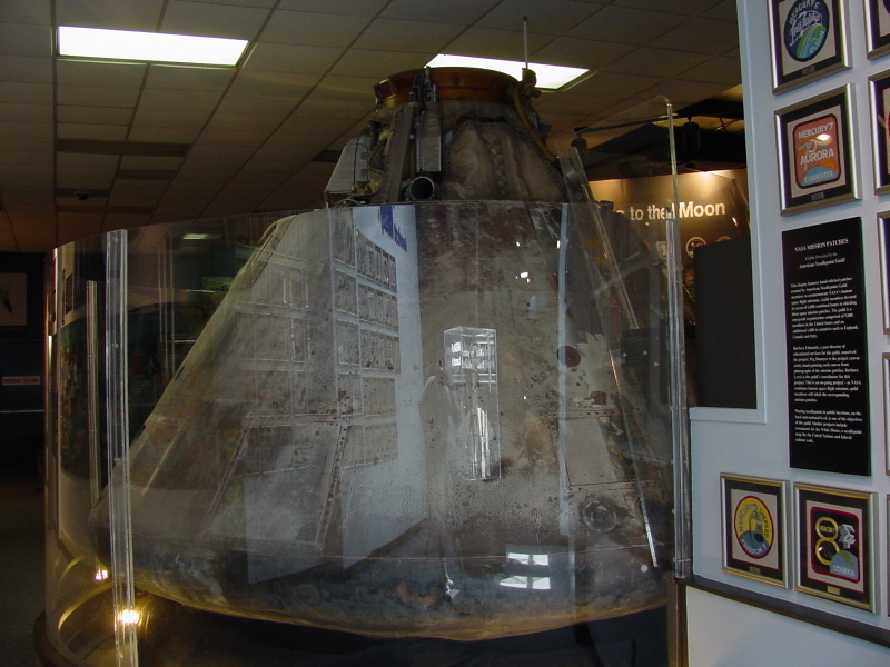 Block I Apollo 4 command module at Stennis Space Center