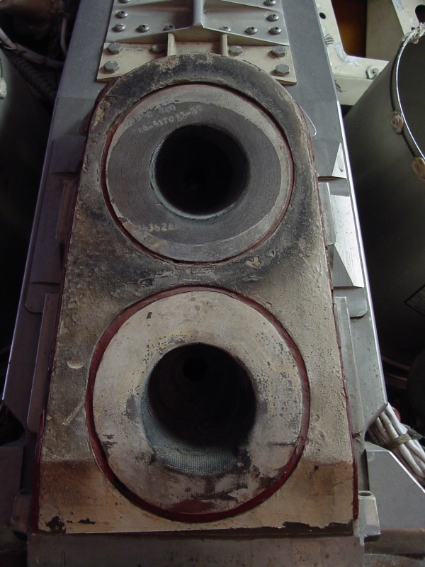 Block I command module pitch thrusters on Apollo 4 at Stennis Space Center