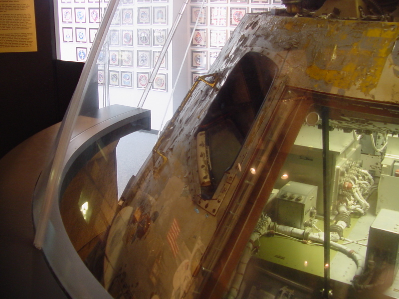 Command module rendezvous window (window #4) on Apollo 4 at Stennis Space Center