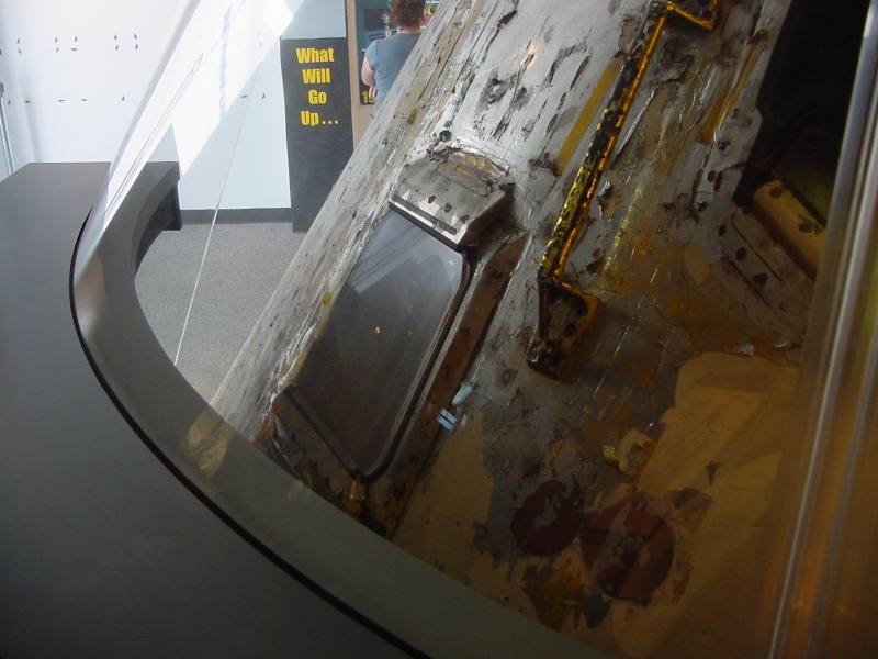 Command module side window (window #1) on Stennis Space Center at Apollo 4