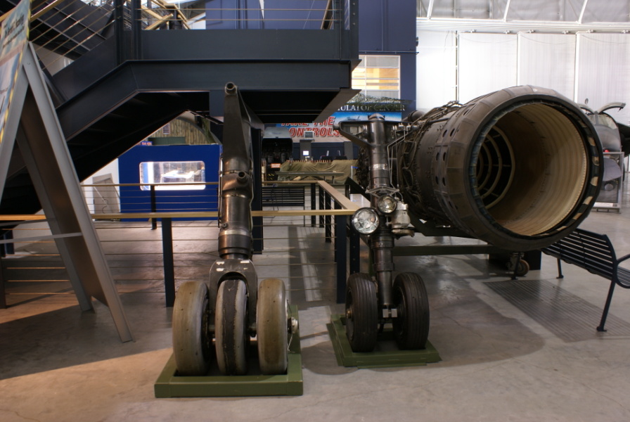 SR-71 landing gear and tires at Strategic Air & Space.