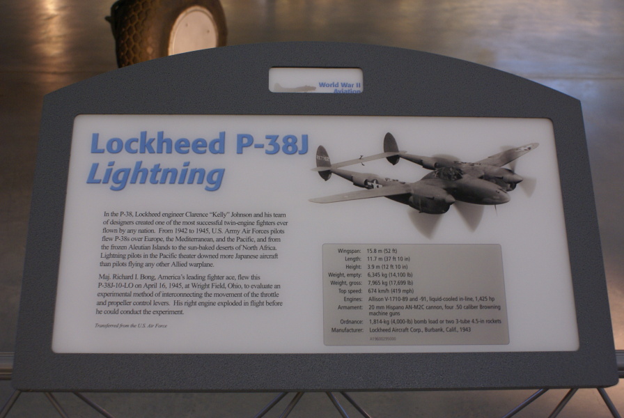 P-38 Lightning at Udvar-Hazy Center