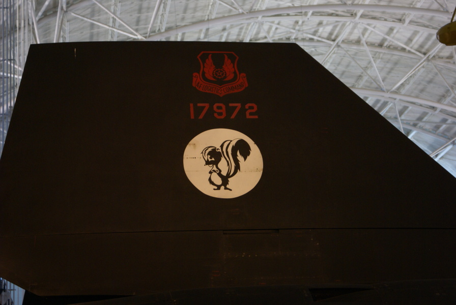 Rudder/tail fin and tail number (17972; aka 61-7972) of the SR-71 at the Udvar-Hazy Center.