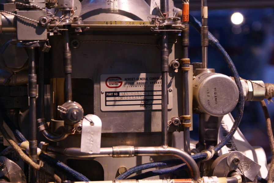 Service Propulsion System (SPS) Engine ID plate