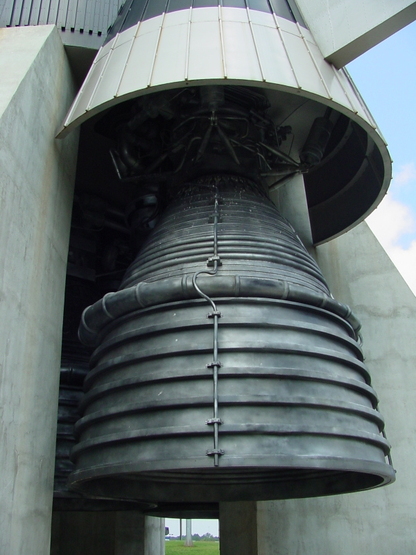 Saturn V Replica F-1 rocket engine at U.S. Space and Rocket Center