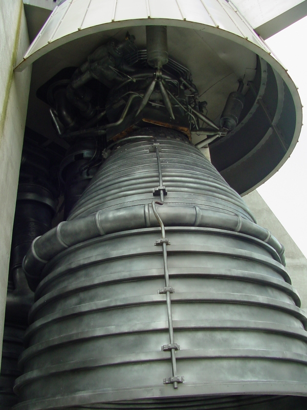 Saturn V Replica F-1 rocket engine at U.S. Space and Rocket Center