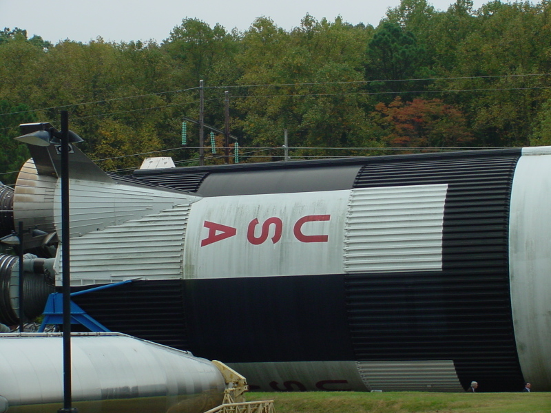 Saturn V S-IC (First) Stage fuel RP-1 tank at U.S. Space and Rocket Center