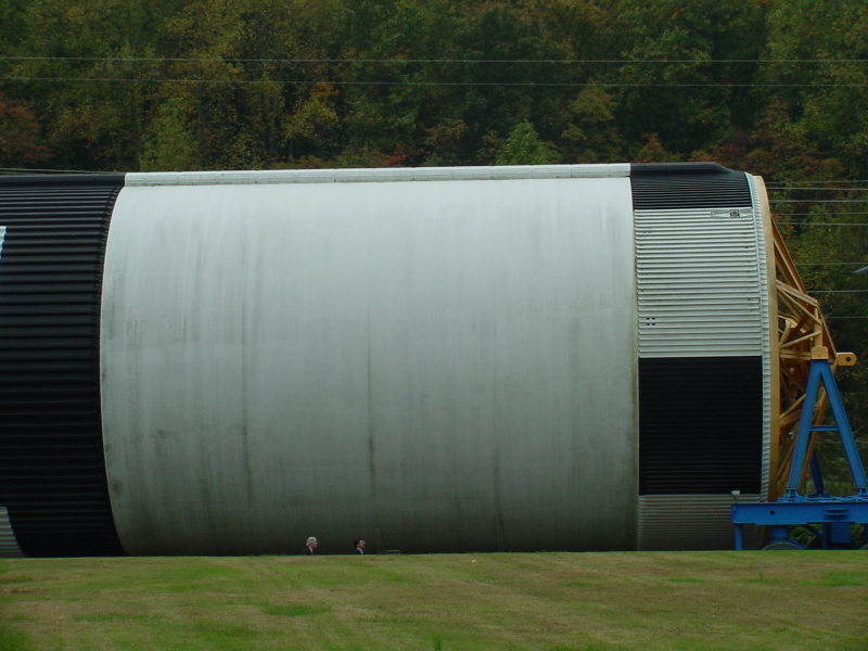 Saturn V S-IC (First) Stage liquid oxygen LOX tank at U.S. Space and Rocket Center