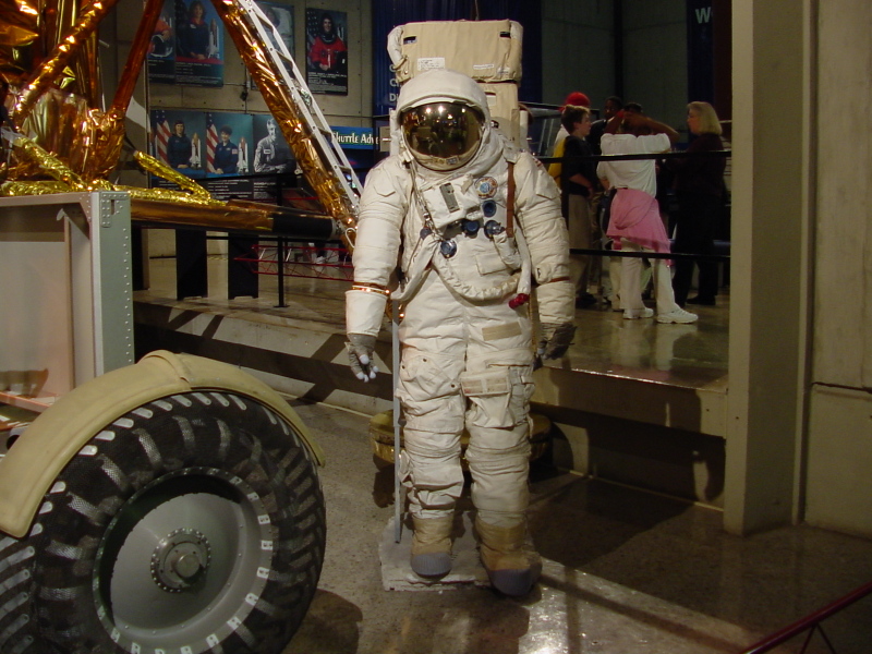 Short Apollo A6L Lunar Overboot on A7LB spacesuit at U.S. Space and Rocket Center