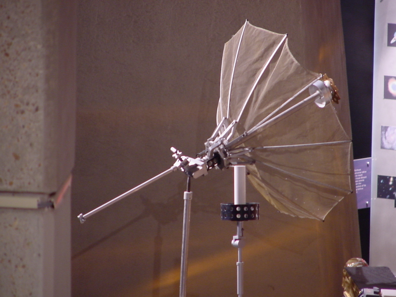 High gain antenna on Lunar Roving Vehicle (Space Hall) at U.S. Space & Rocket Center