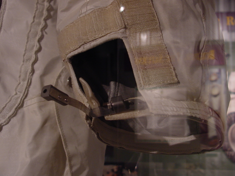 Wrist of Conrad's Apollo 12 Suit ITMG at U.S. Space and Rocket Center