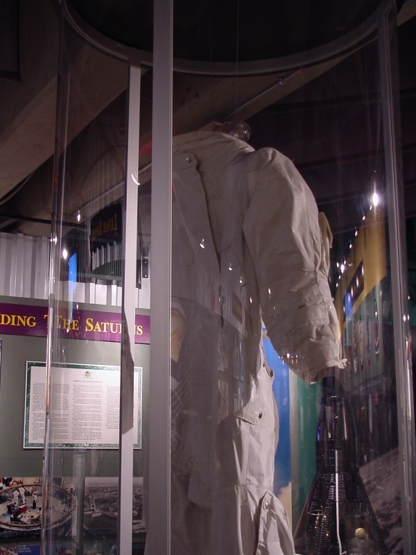 Zipper on Conrad's Apollo 12 Suit ITMG at U.S. Space and Rocket Center