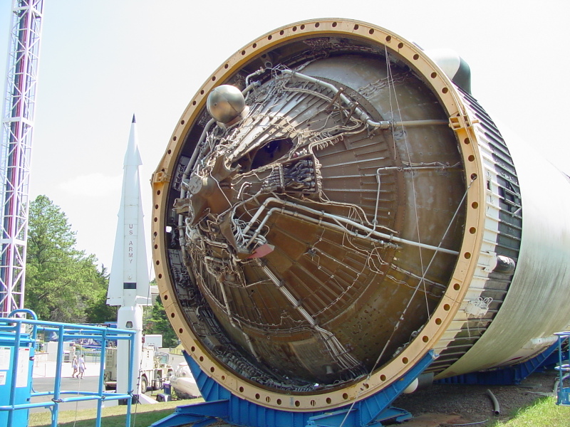 S-IVB thrust structure in Skylab Mockup at U.S. Space and Rocket Center