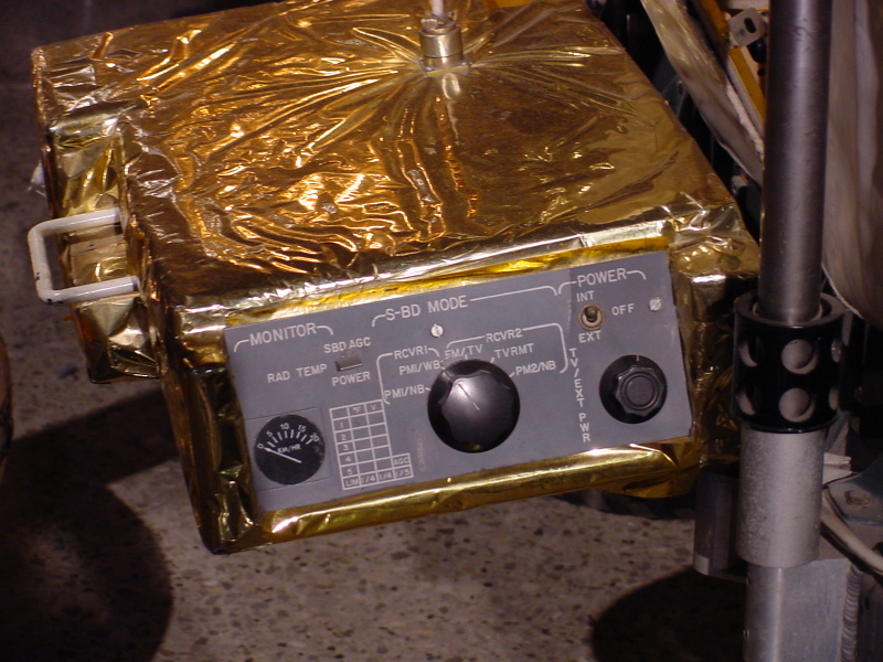 Lunar Roving Vehicle (Space Hall) lunar communications relay unit (LCRU) at U.S. Space & Rocket Center