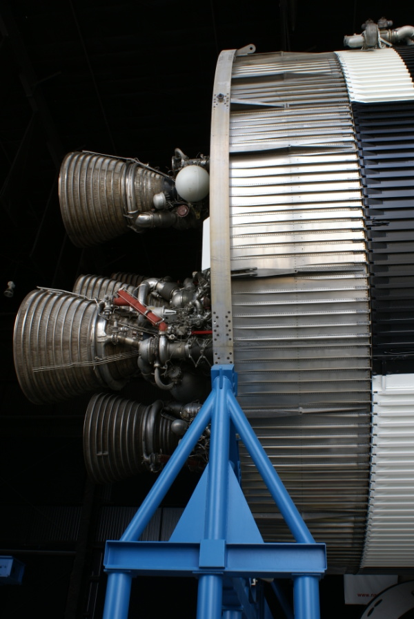 Saturn V S-II (Second) Stage (Davidson Center) static firing skirt at U.S. Space and Rocket Center