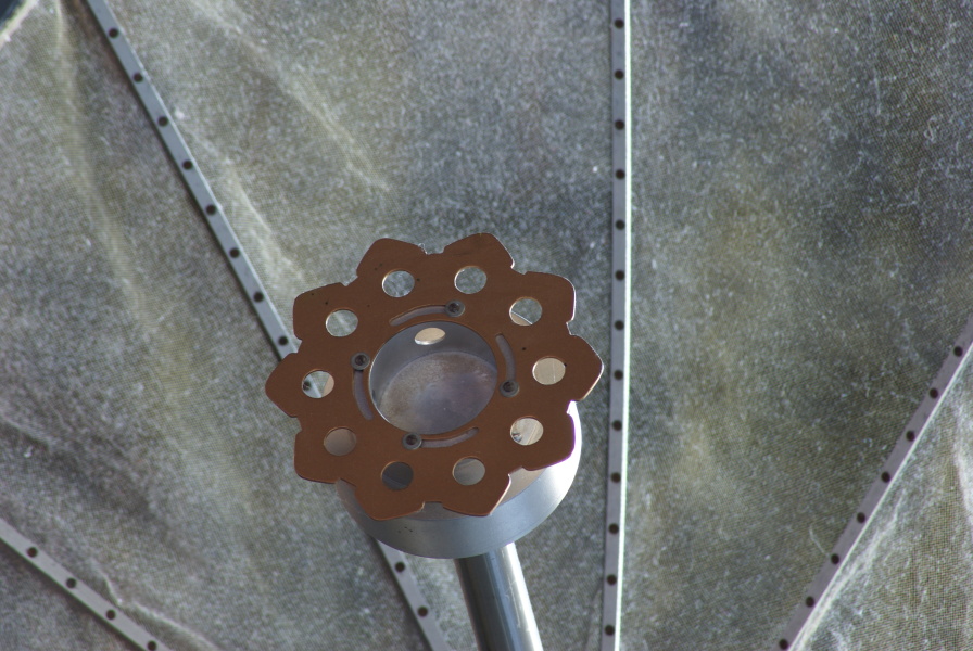 High gain antenna feed horn on Lunar Roving Vehicle (Davidson Center) at U.S. Space & Rocket Center