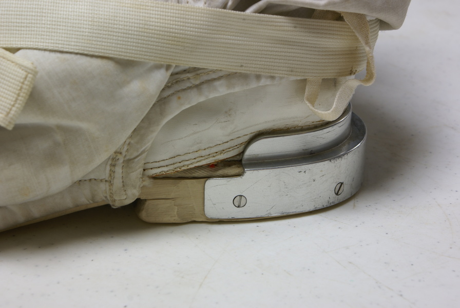 Metal heel reinforcement on Apollo TMG Boot at U.S. Space and Rocket Center