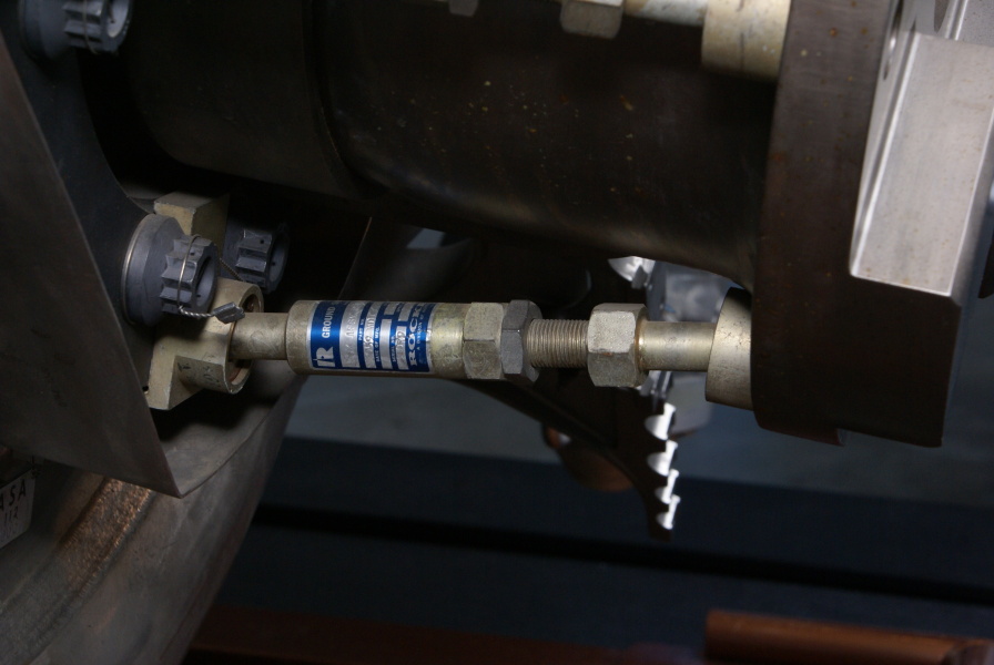 G4059 gimbal lock assembly on F-1 Engine F-6045 at U.S. Space & Rocket Center