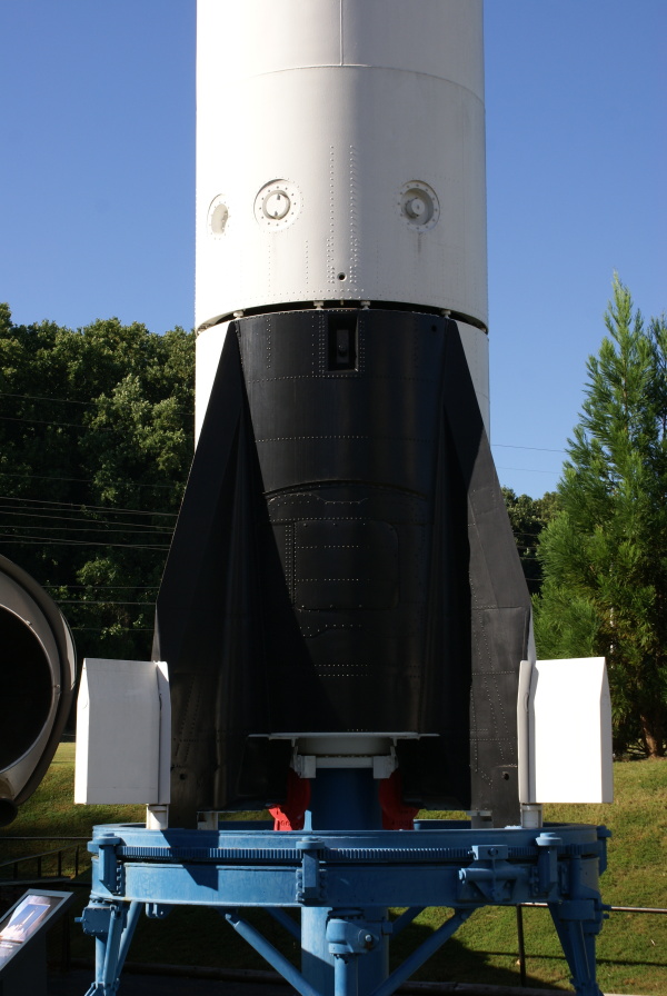 Tail unit on Mercury-Redstone Booster at U.S. Space and Rocket Center