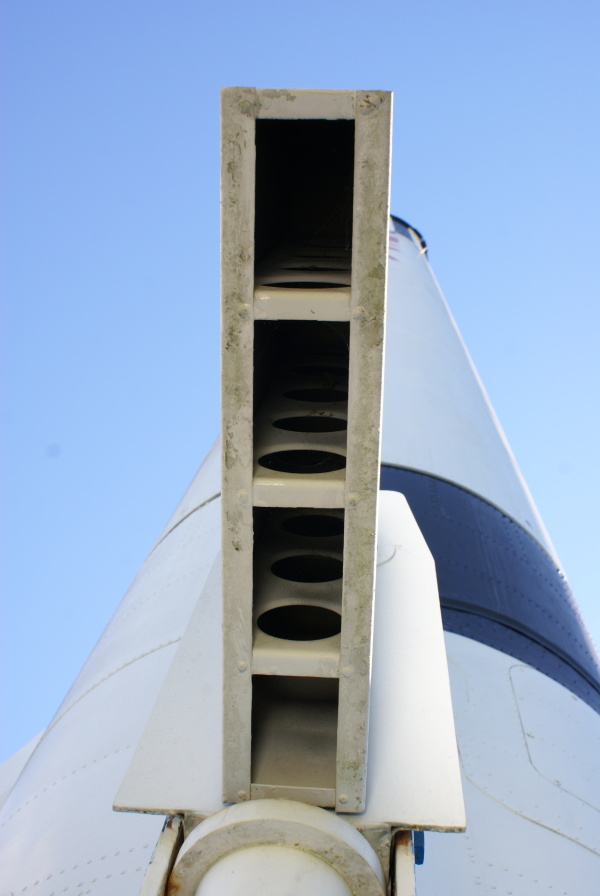 Air rudder on Mercury-Redstone Booster at U.S. Space and Rocket Center