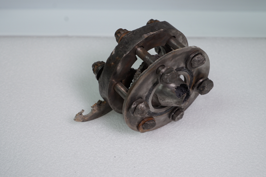 Jeff Bezos recovered Apollo 11 F-1 Rocket Engine Tubing Flange at U.S. Space & Rocket Center