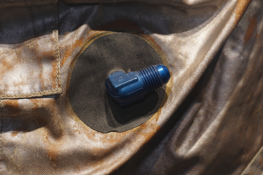 Unknown connector on Gemini G2C Suit (Charles Laine) at U.S. Space & Rocket Center