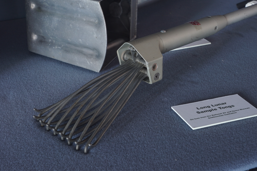 Tines on Long Lunar Sample Tongs at U.S. Space & Rocket Center