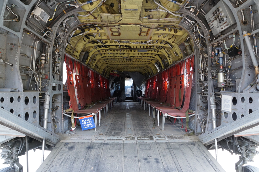 Interior of Chinook Helicopter at U.S. Space & Rocket Center