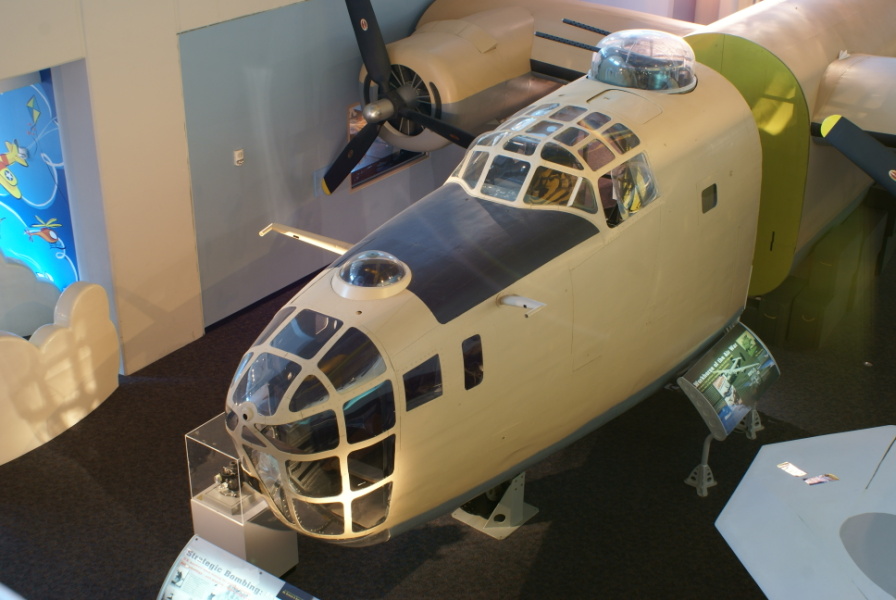 B-24 nose section at Virginia Air & Space