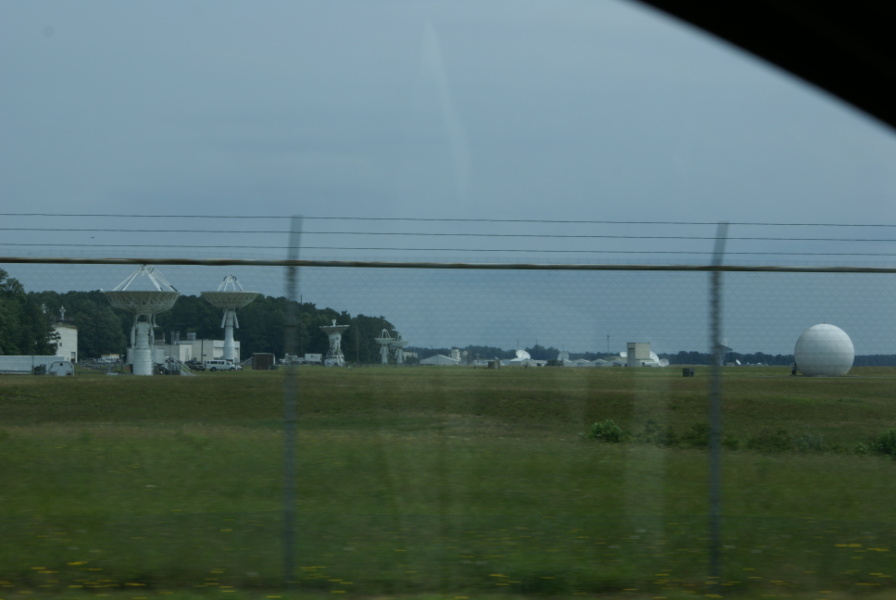 Antennas at the Wallops flight Facility Airport near Wallops Island