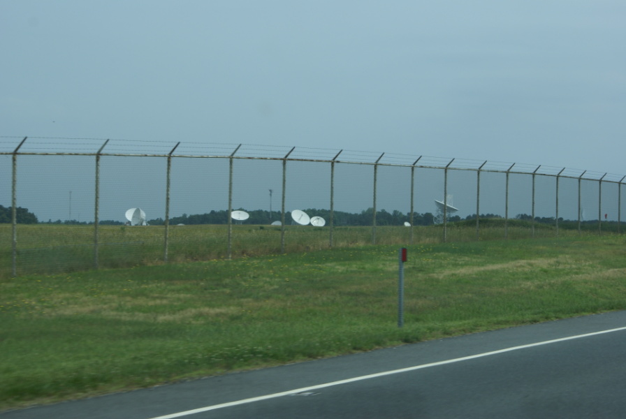 Antennas at the Wallops flight Facility Airport near Wallops Island