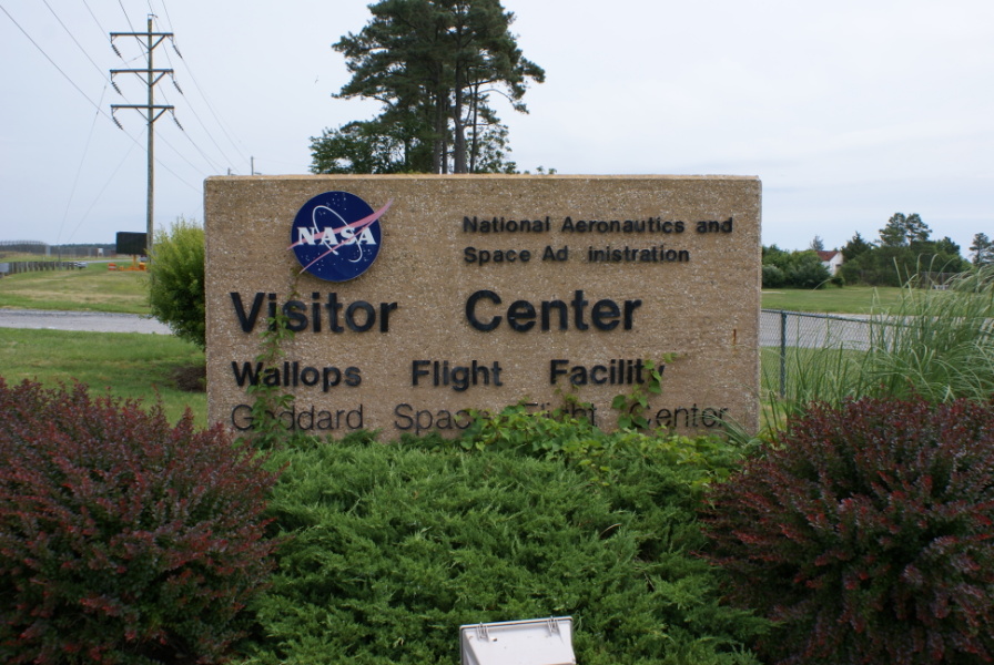 Sign by the Wallops Island Visitor Center