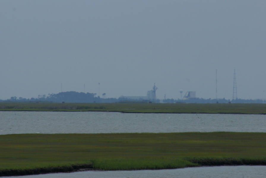 Wallops Island launch and industrial areas