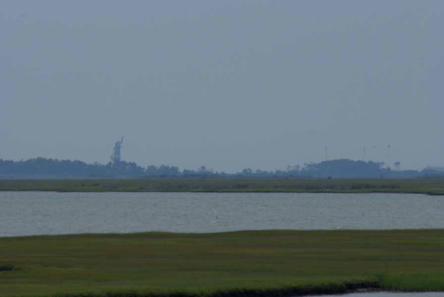 Wallops Island launch and industrial areas