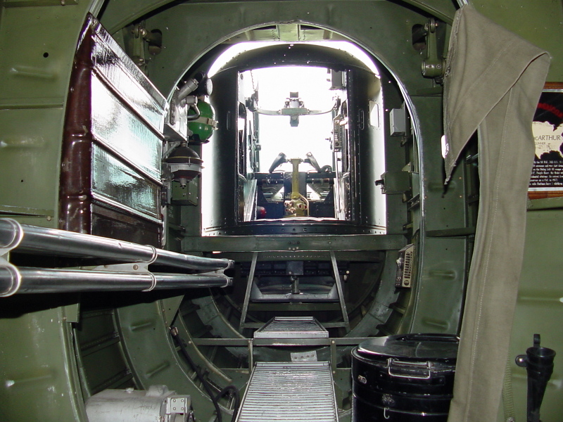 Tail turret interior in Wings of Freedom B-24 Interior