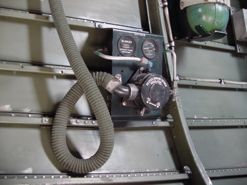 diluter demand oxygen regulator in Wings of Freedom B-24 Interior
