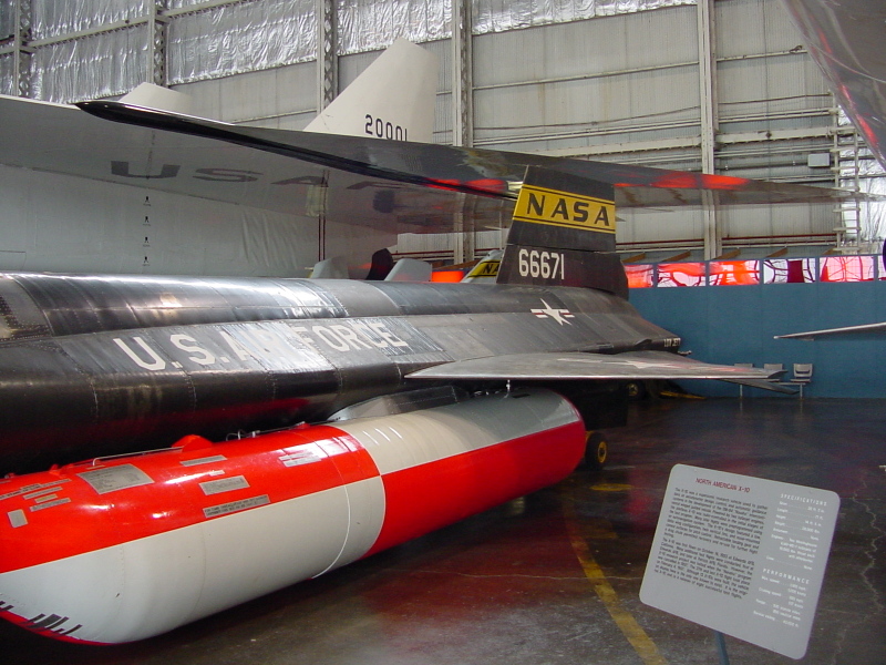 Aft fuselage of the X-15 at the Air Force Museum.