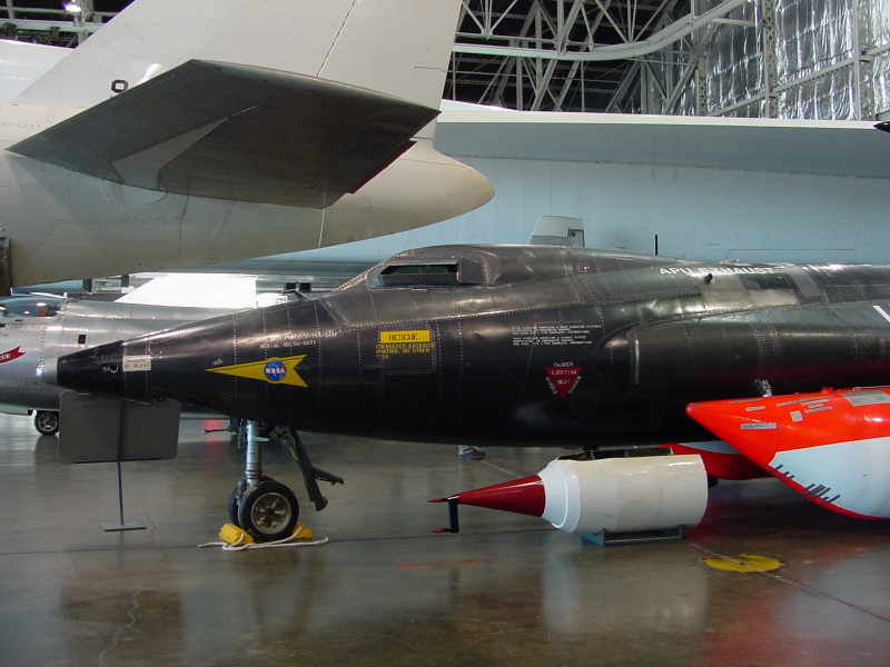 Nose of the X-15 at the Air Force Museum.