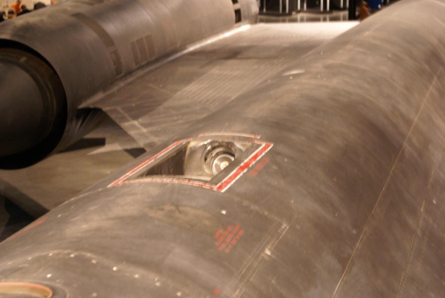SR-71 refueling receiver receptacle at Air Force Museum.